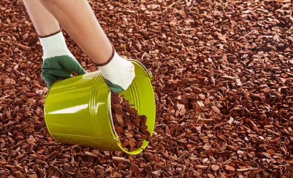 Wood Chip Landscaping in Visalia