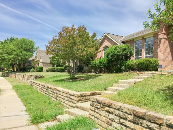 Sloped Yard Landscaping in Visalia