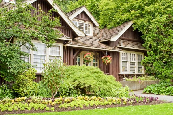 Log Home Landscaping in Visalia